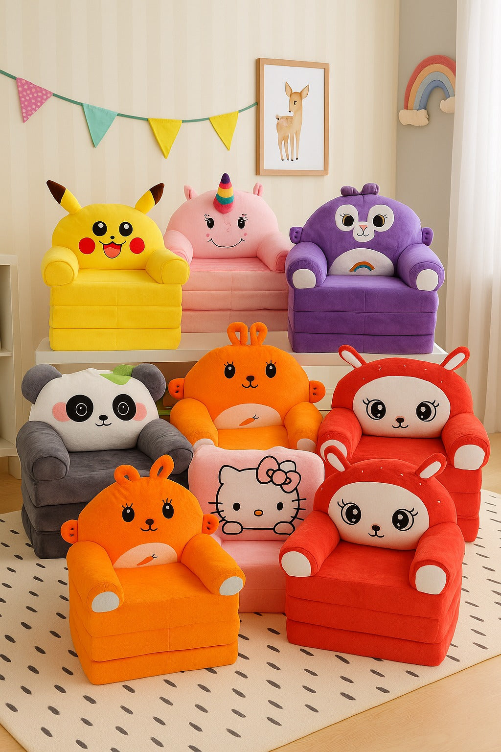 3 layered Character Sofa+Bed