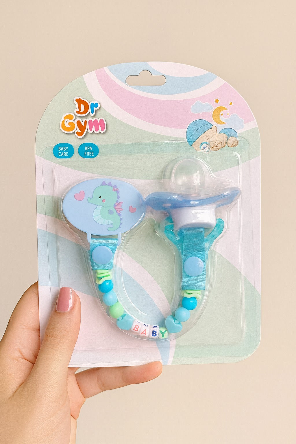 FE195-baby pacifier with clip