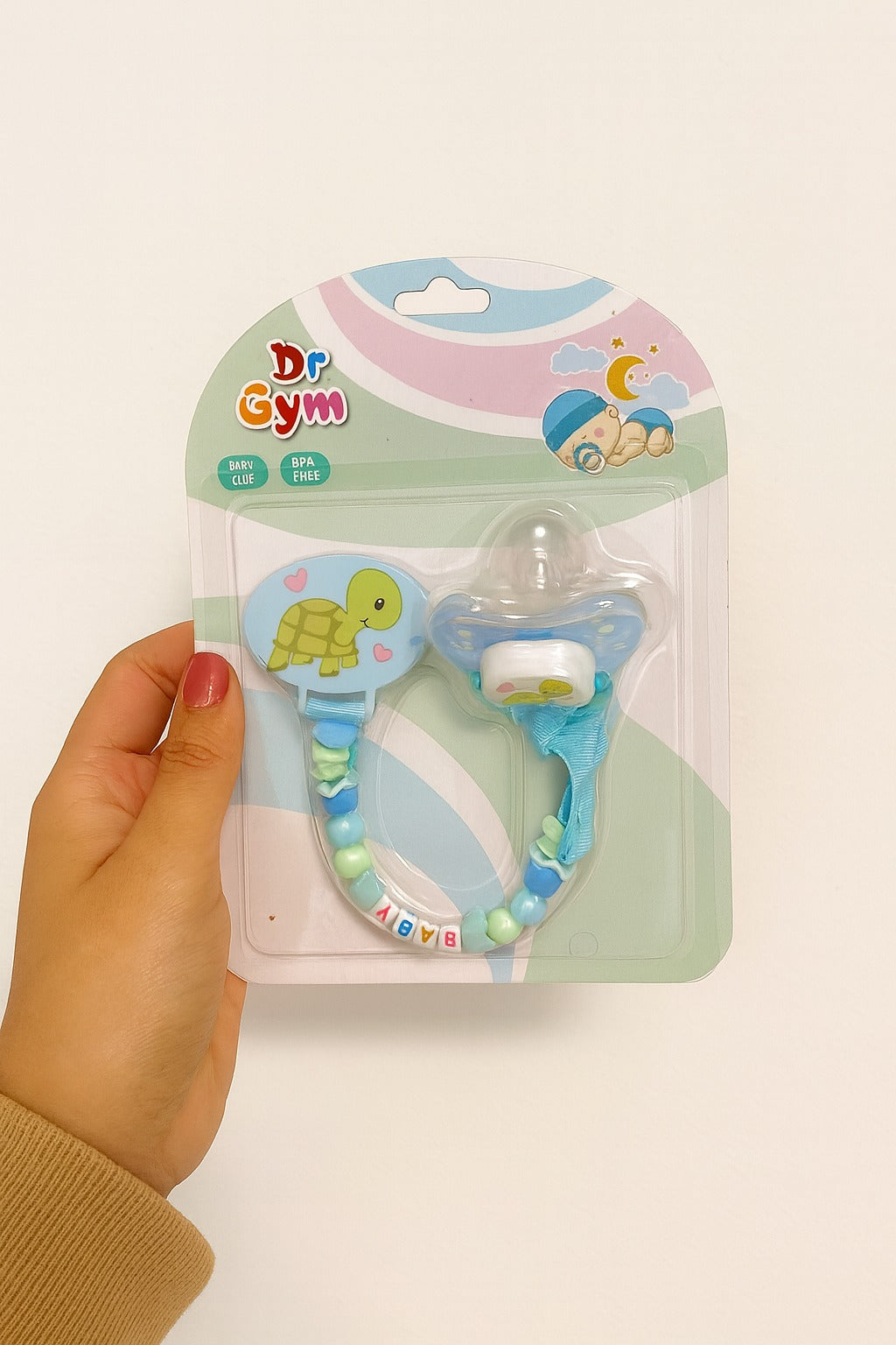 FE195-baby pacifier with clip