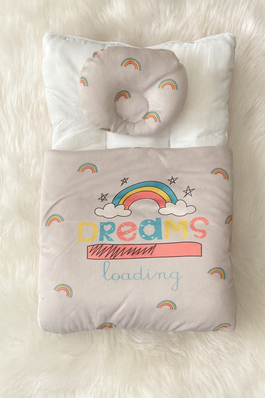 SHT448-Velvet Carry nest with Pillow