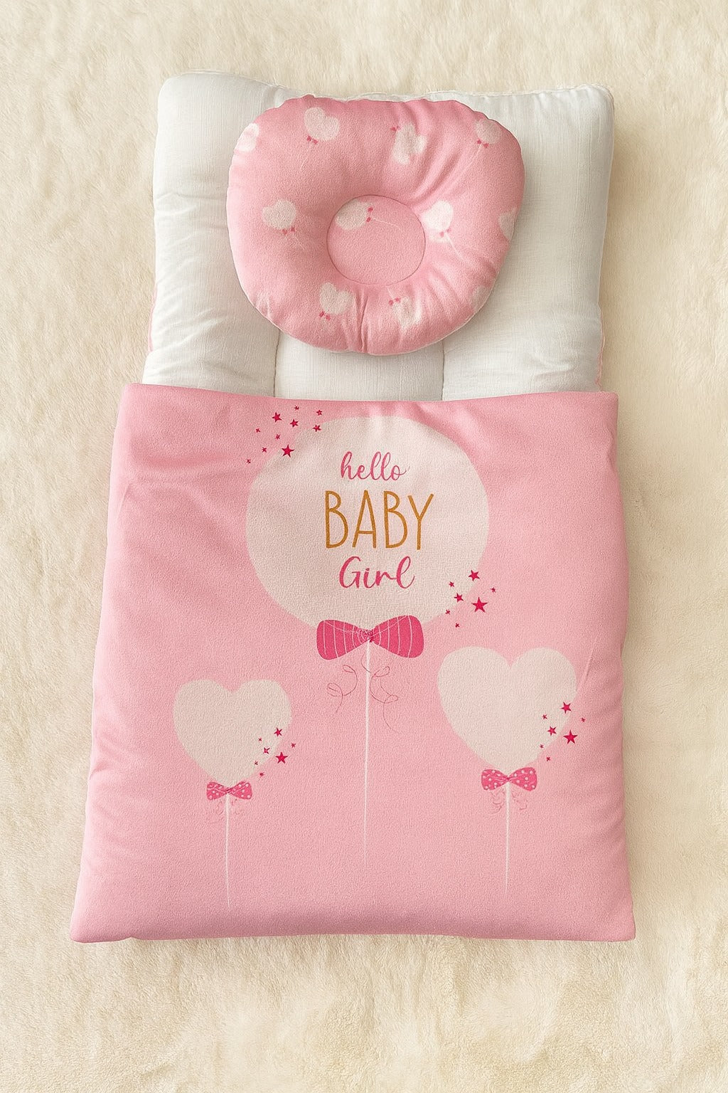 SHT447-Velvet Carry nest with Pillow