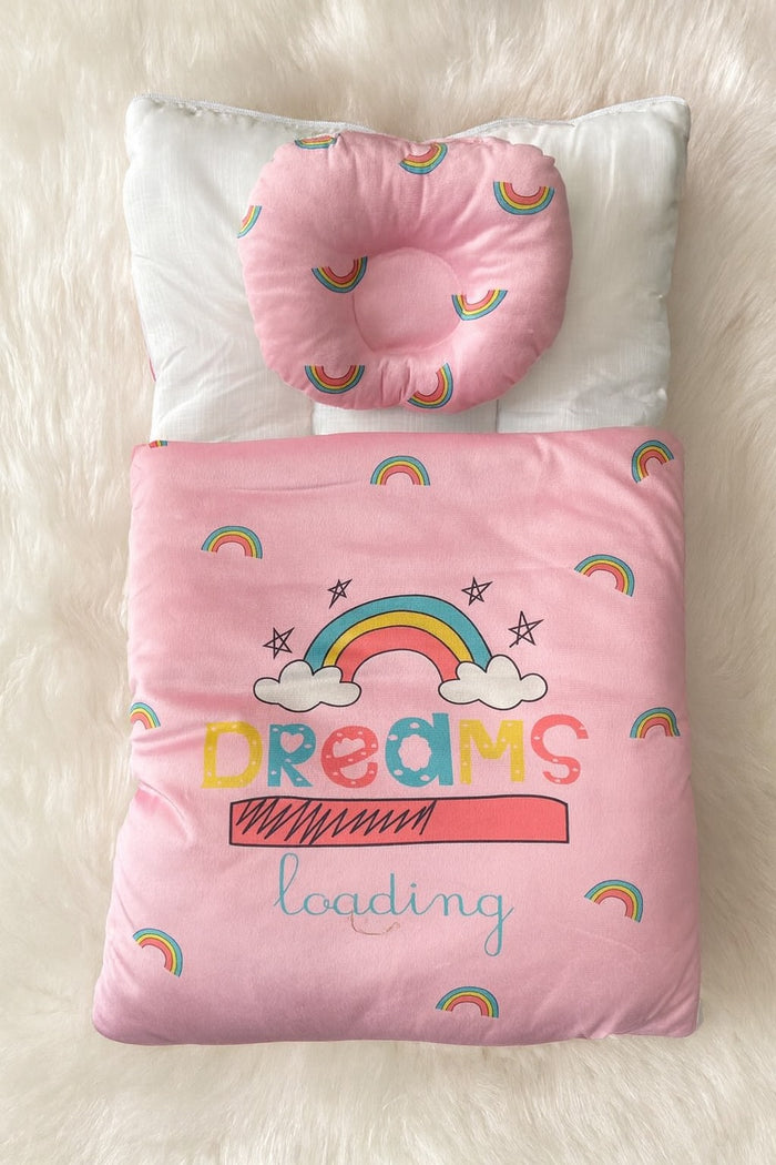 Velvet carry Nests - Pink