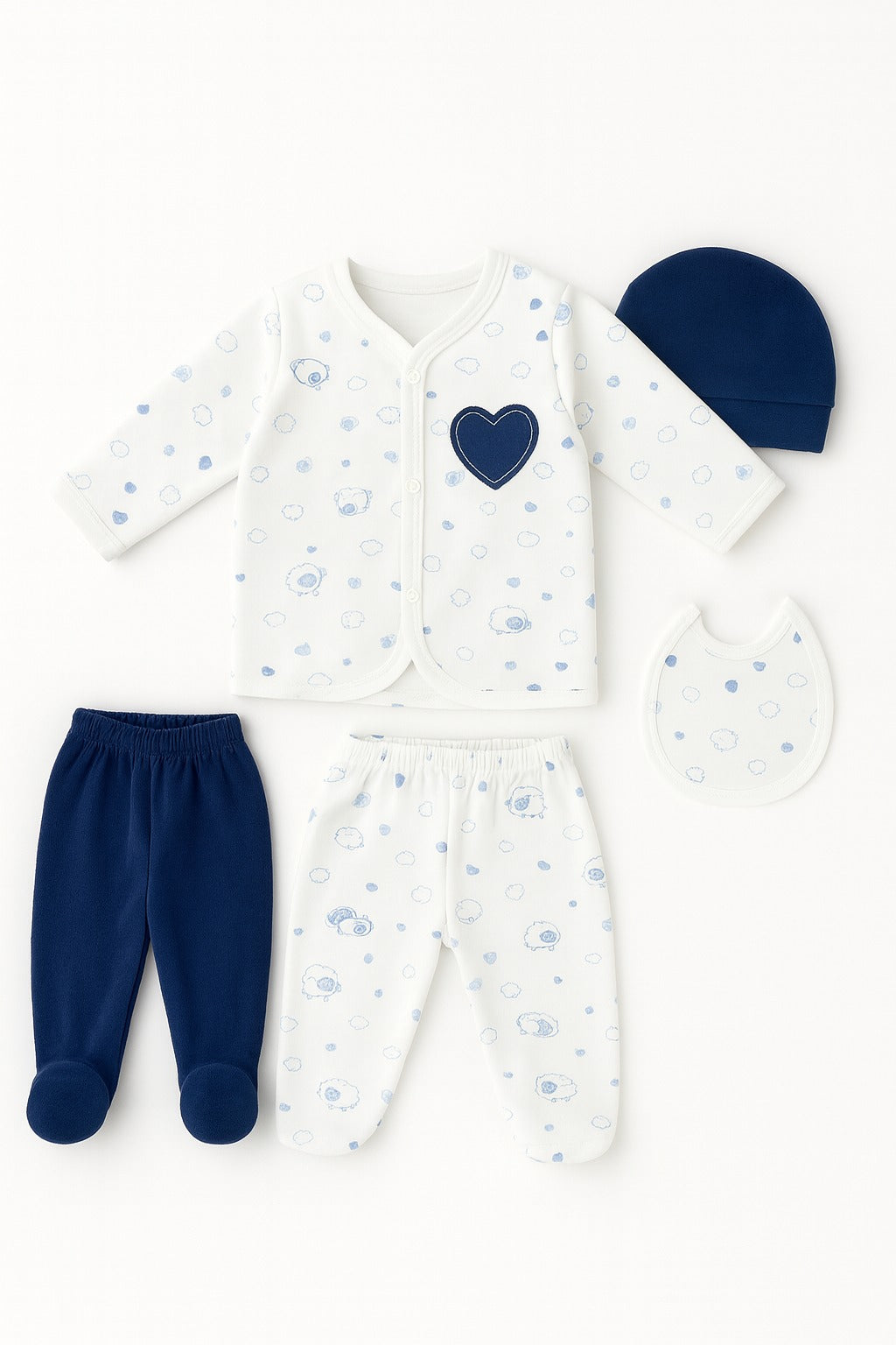 5 pieces winter Starter Sets (0-3M)