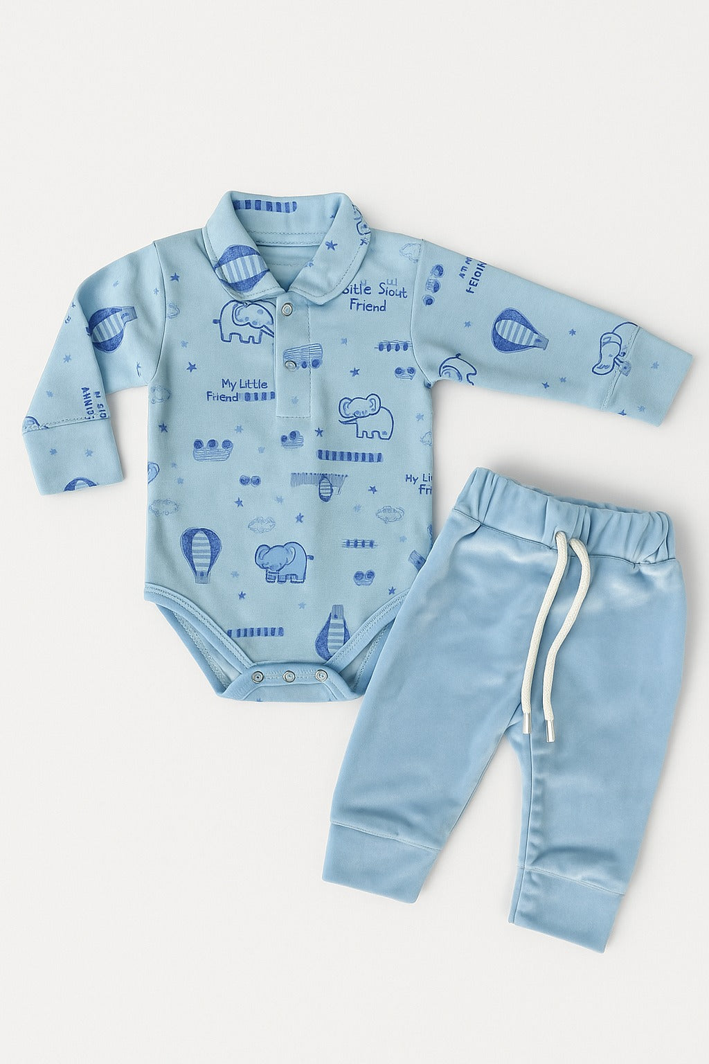 2 piece Winter Romper + Trouser Set (0-18M)