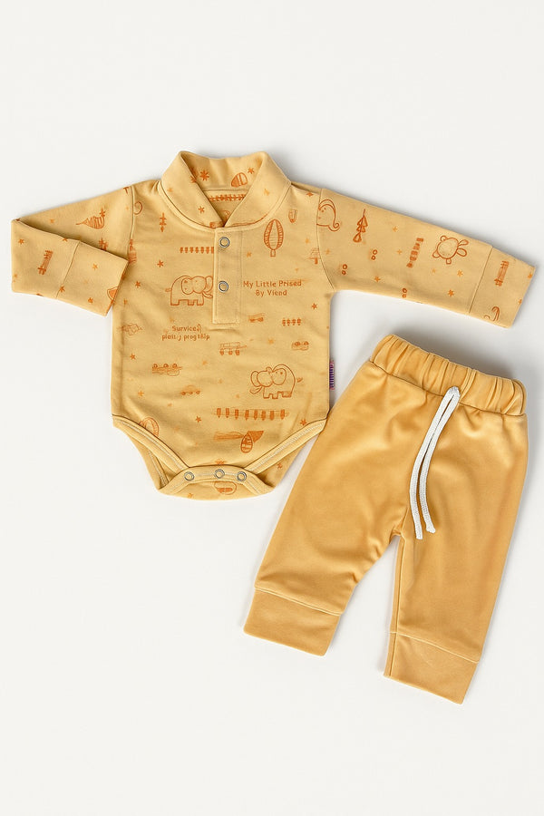 2 piece Winter Romper + Trouser Set (0-18M)