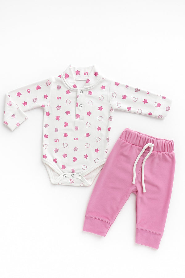 2 piece Winter Romper + Trouser Set (0-18M)