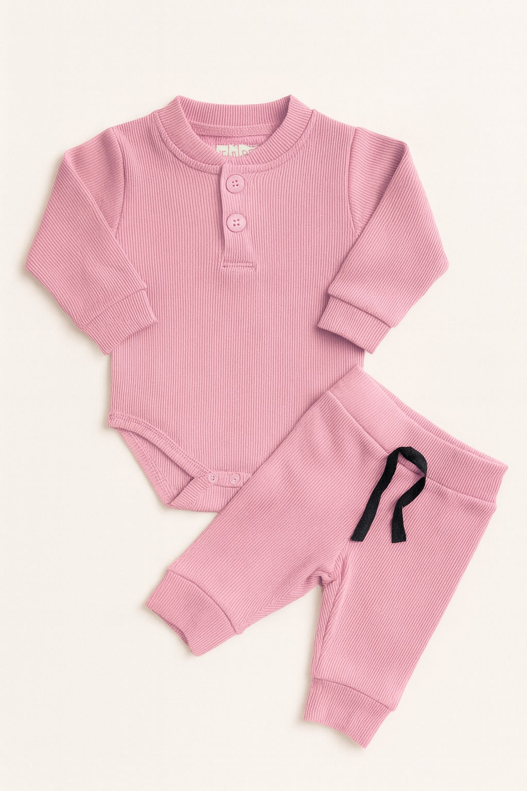 2-pc Ribbed Bodysuit + Trouser Set (3-36M)