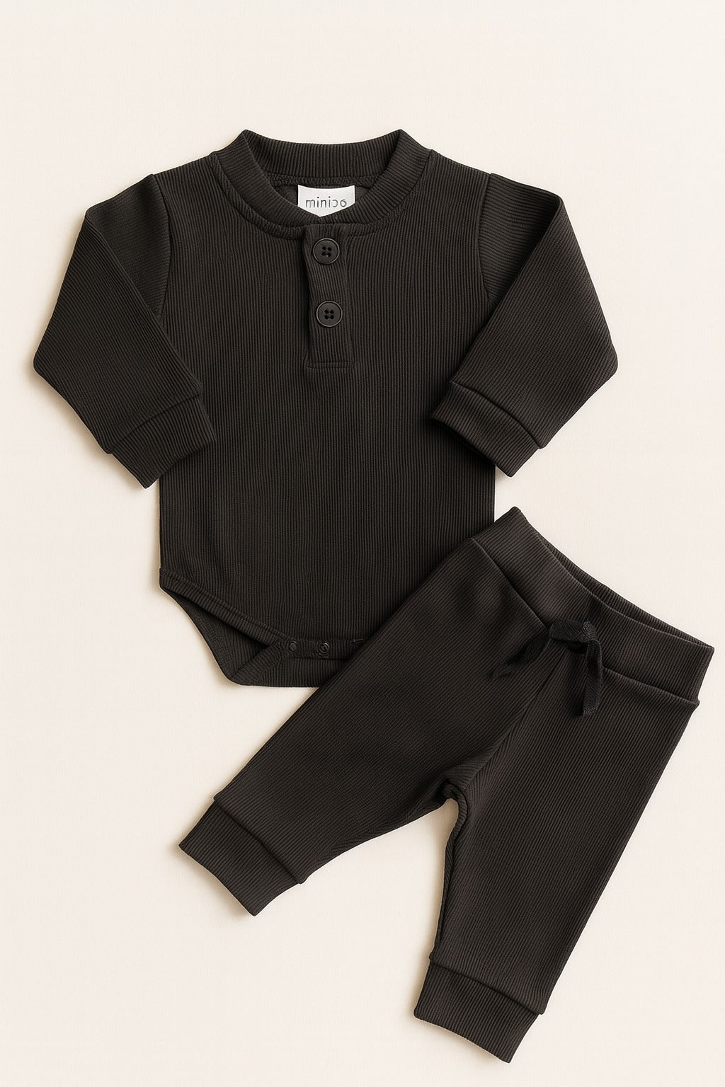 2-pc Ribbed Bodysuit + Trouser Set (3-36M)