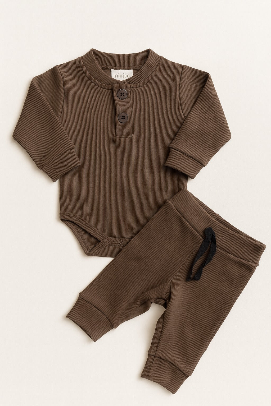 2-pc Ribbed Bodysuit + Trouser Set (3-36M)