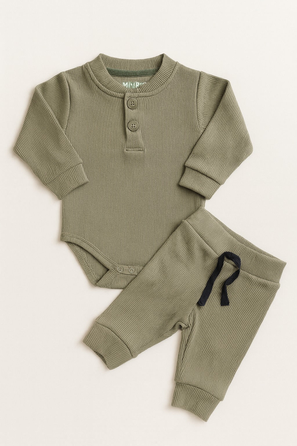 2-pc Ribbed Bodysuit + Trouser Set (3-36M)