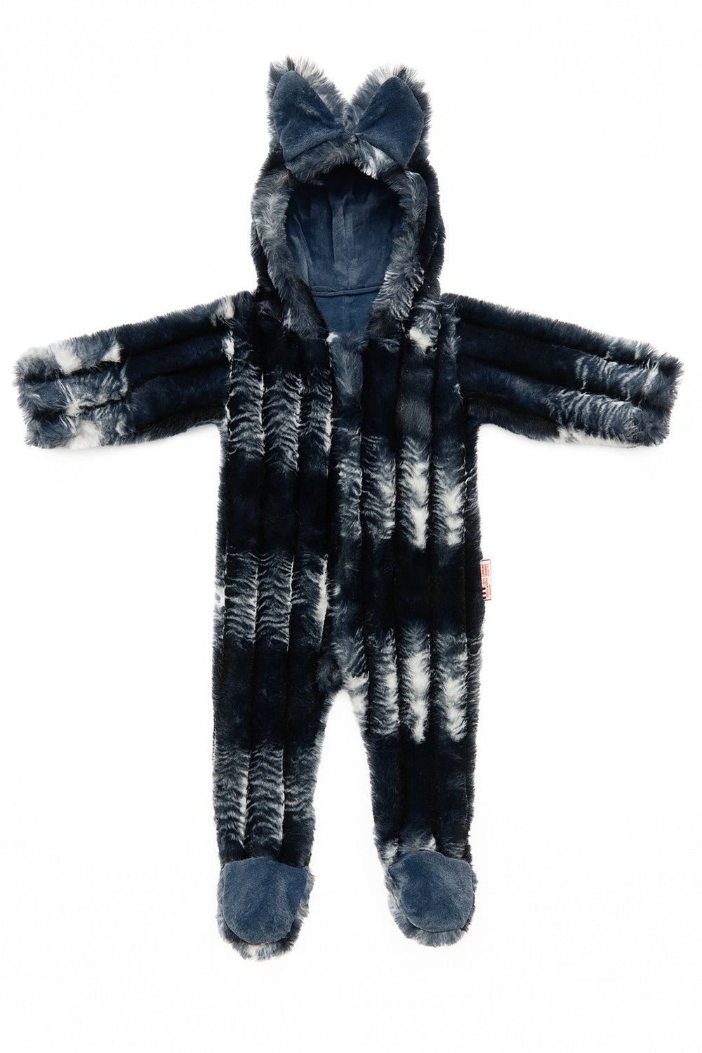 Footed Fur Romper (0-12M)