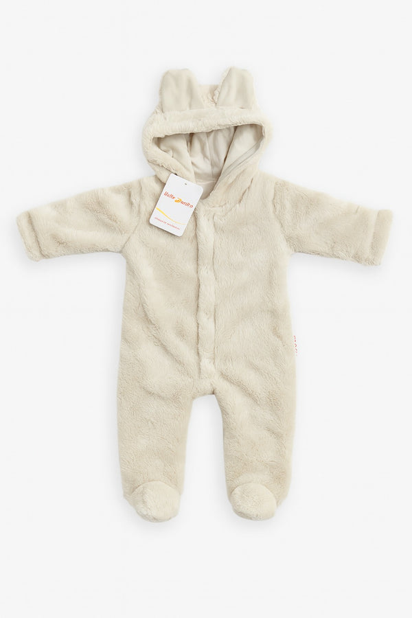 Footed Fur Romper (0-12M)