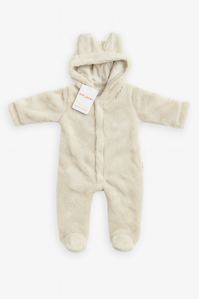 Footed Fur Romper (0-12M)
