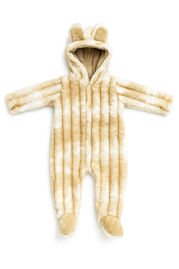 Footed Fur Romper (0-12M)