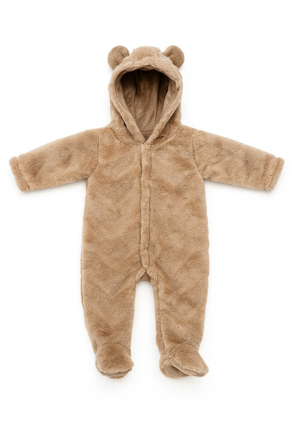 Footed Fur Romper (0-12M)