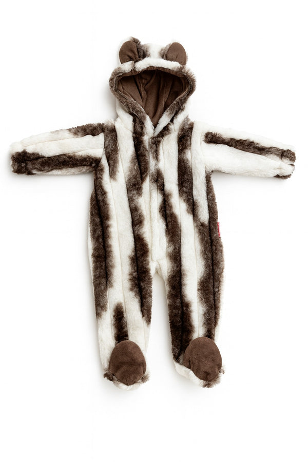 Footed Fur Romper (0-12M)