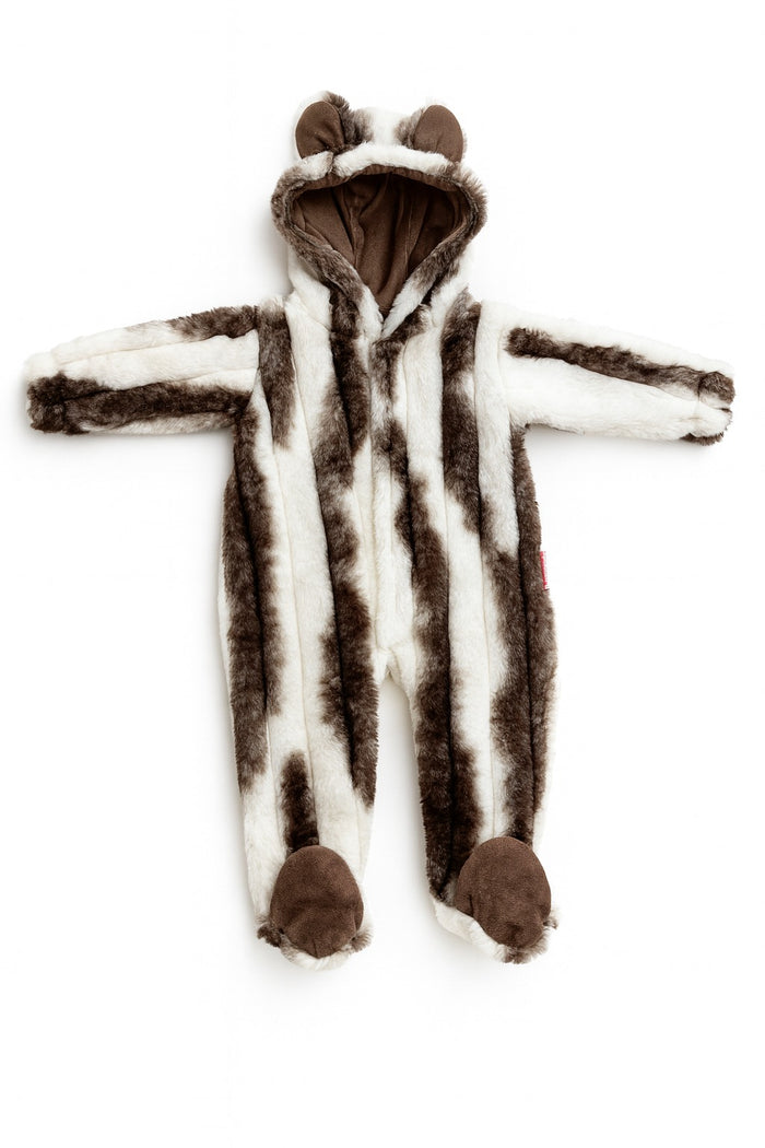 Footed Fur Romper (0-12M)