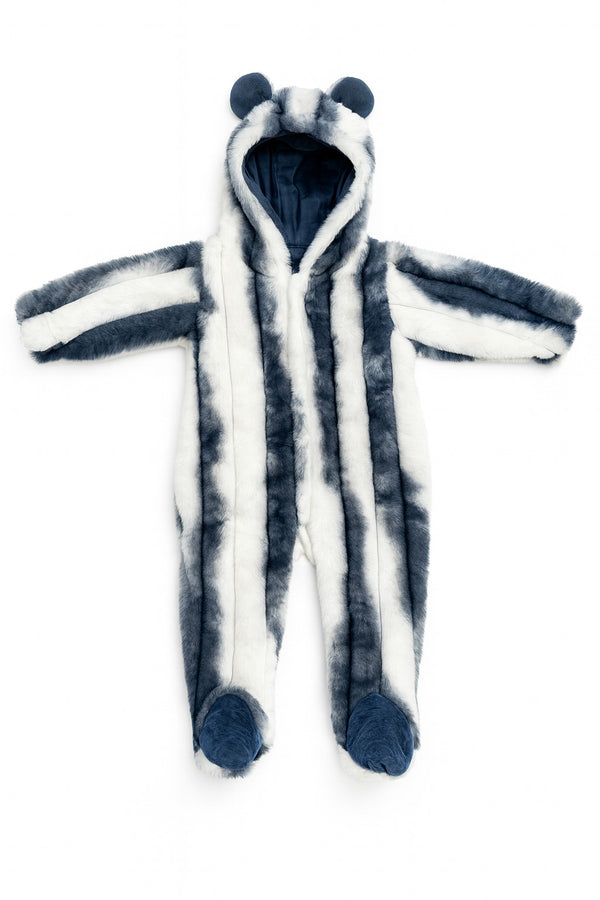 Footed Fur Romper (0-12M)