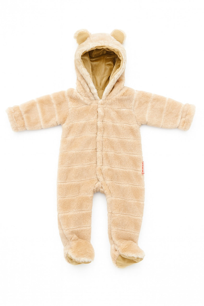 Footed Fur Romper (0-12M)