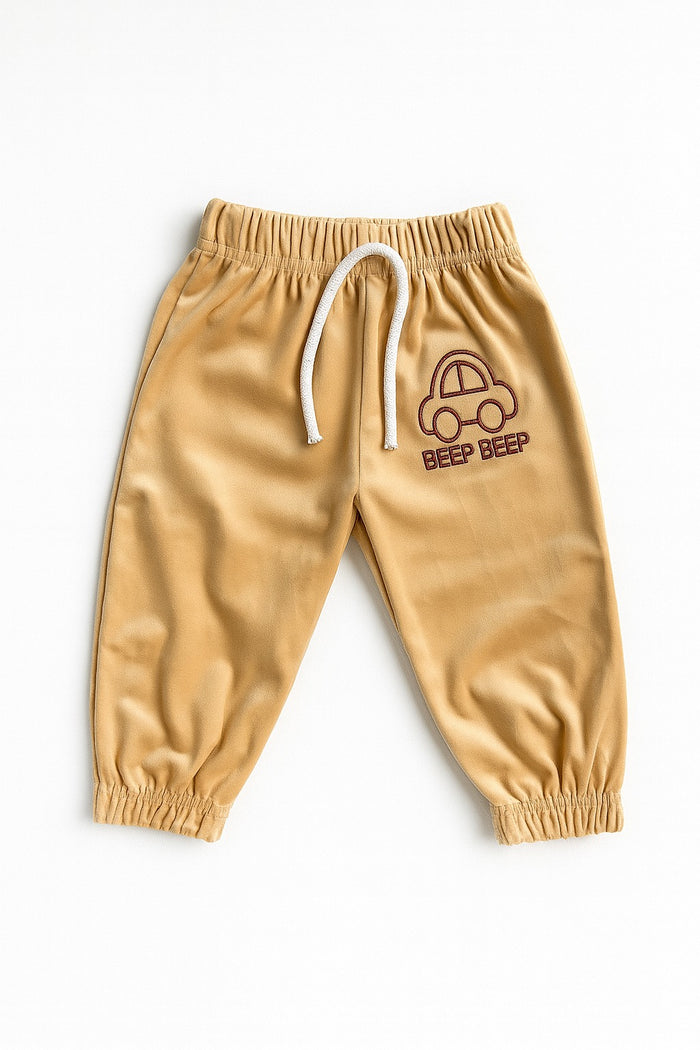 Velvet Trouser (9-24M) - Beige