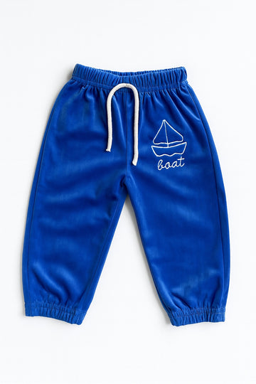 Velvet Trouser (9-24M) - Dark Blue