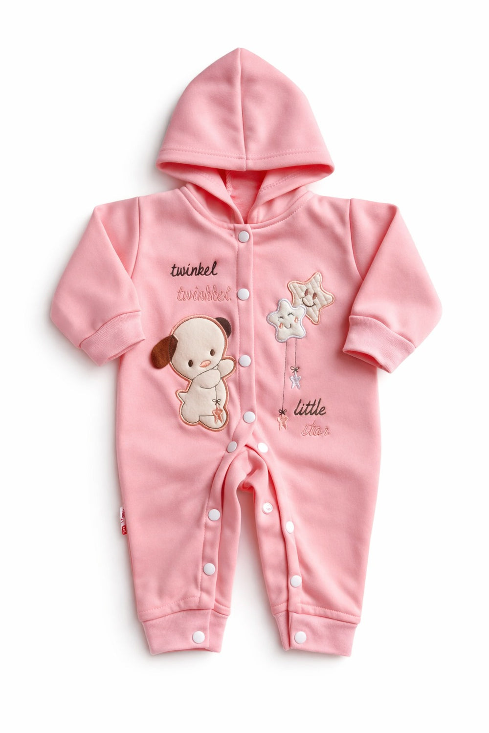 Winter Silky Romper With Hood (0-12M)