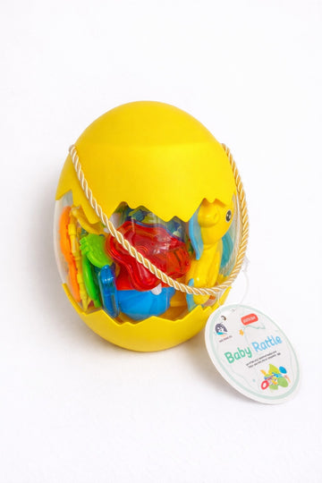 Egg Rattle Box - Yellow Small