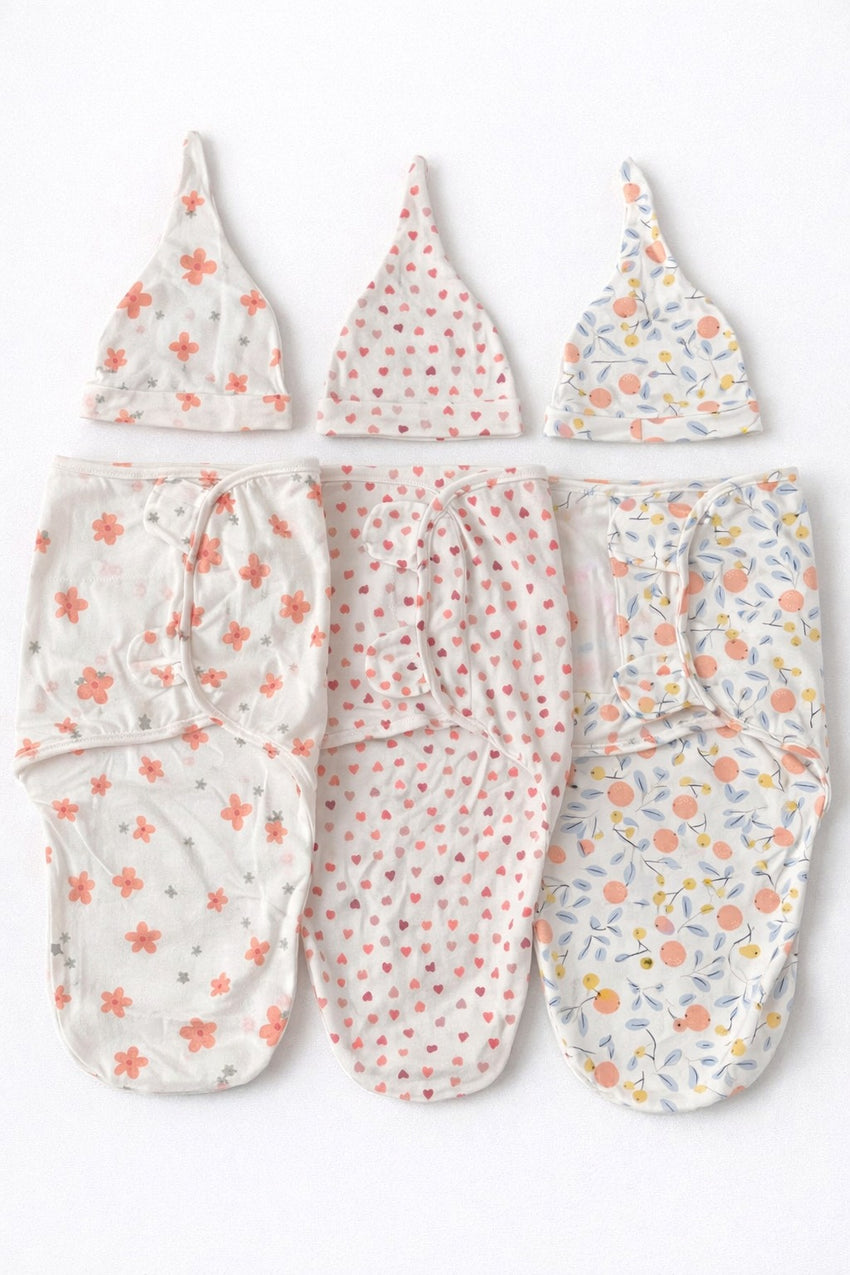 SHT451-Swaddle Me with Cap