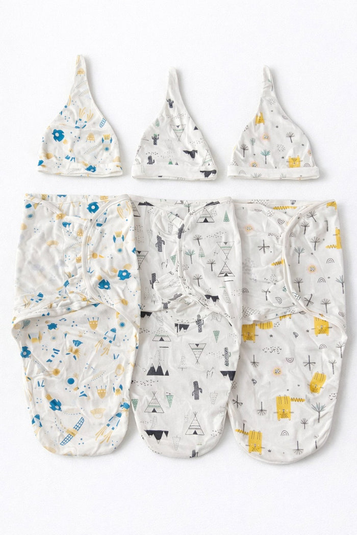 SHT451-Swaddle Me with Cap