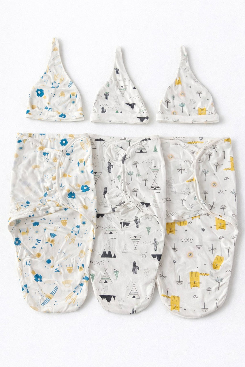 SHT451-Swaddle Me with Cap