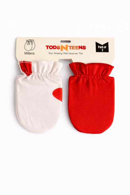 Pack of 2 Cotton Mittens