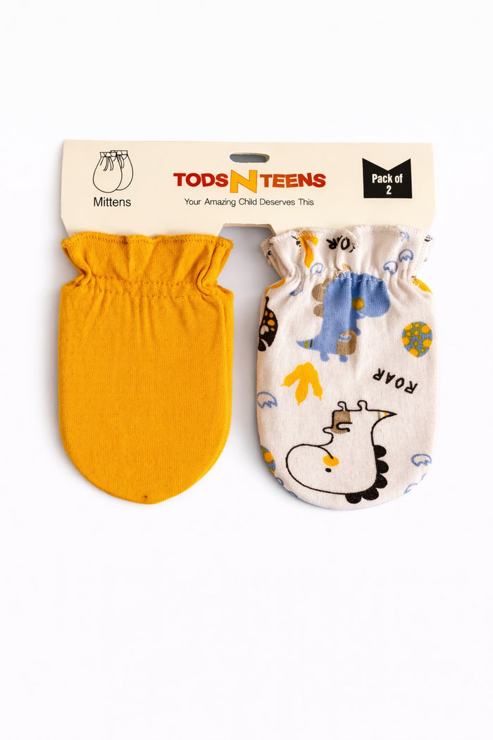 Pack of 2 Cotton Mittens