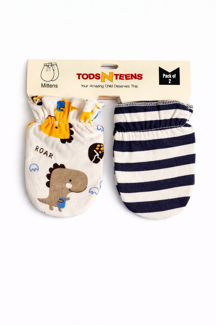 Pack of 2 Cotton Mittens