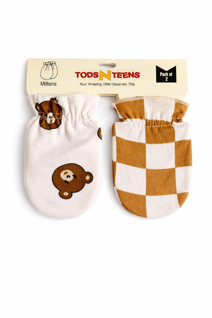 Pack of 2 Cotton Mittens