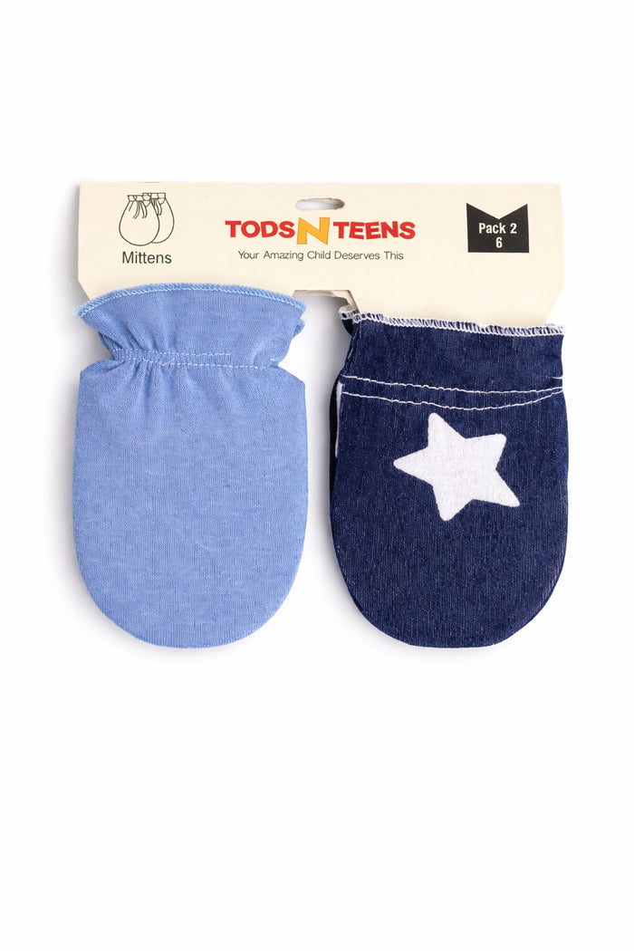 Pack of 2 Cotton Mittens