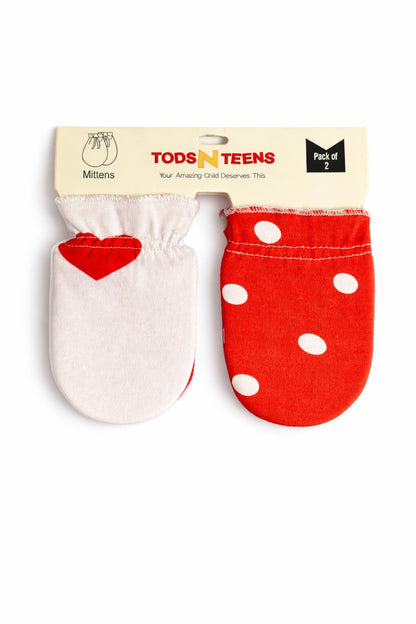 Pack of 2 Cotton Mittens