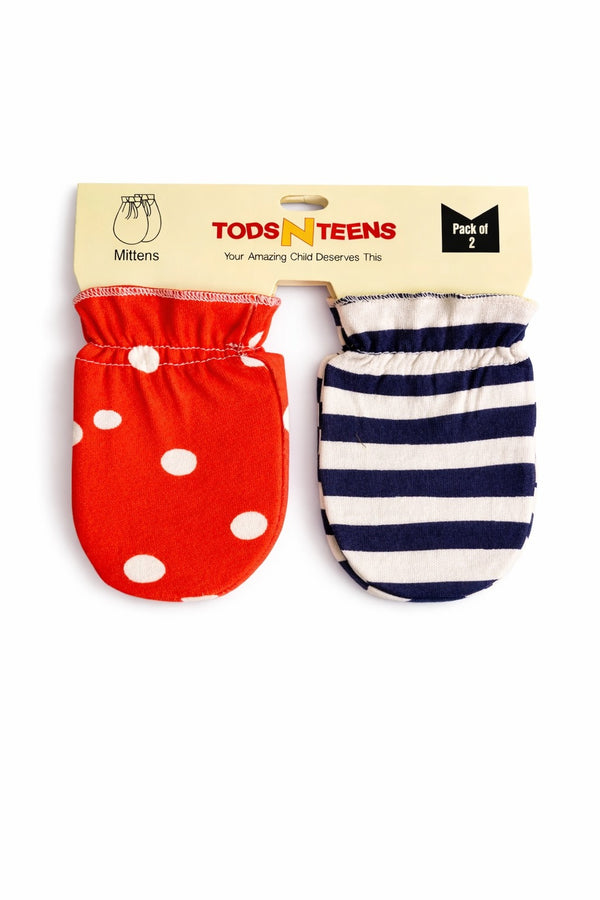 Pack of 2 Cotton Mittens