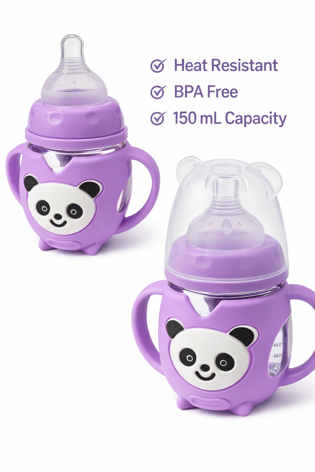 FE228-Cartoon Shape Glass Feeding Bottle