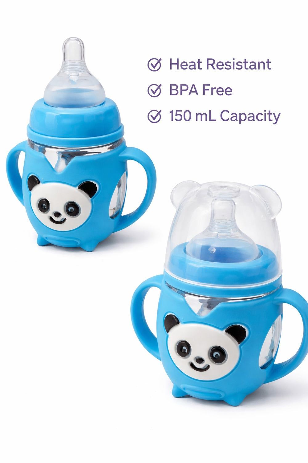 FE228-Cartoon Shape Glass Feeding Bottle