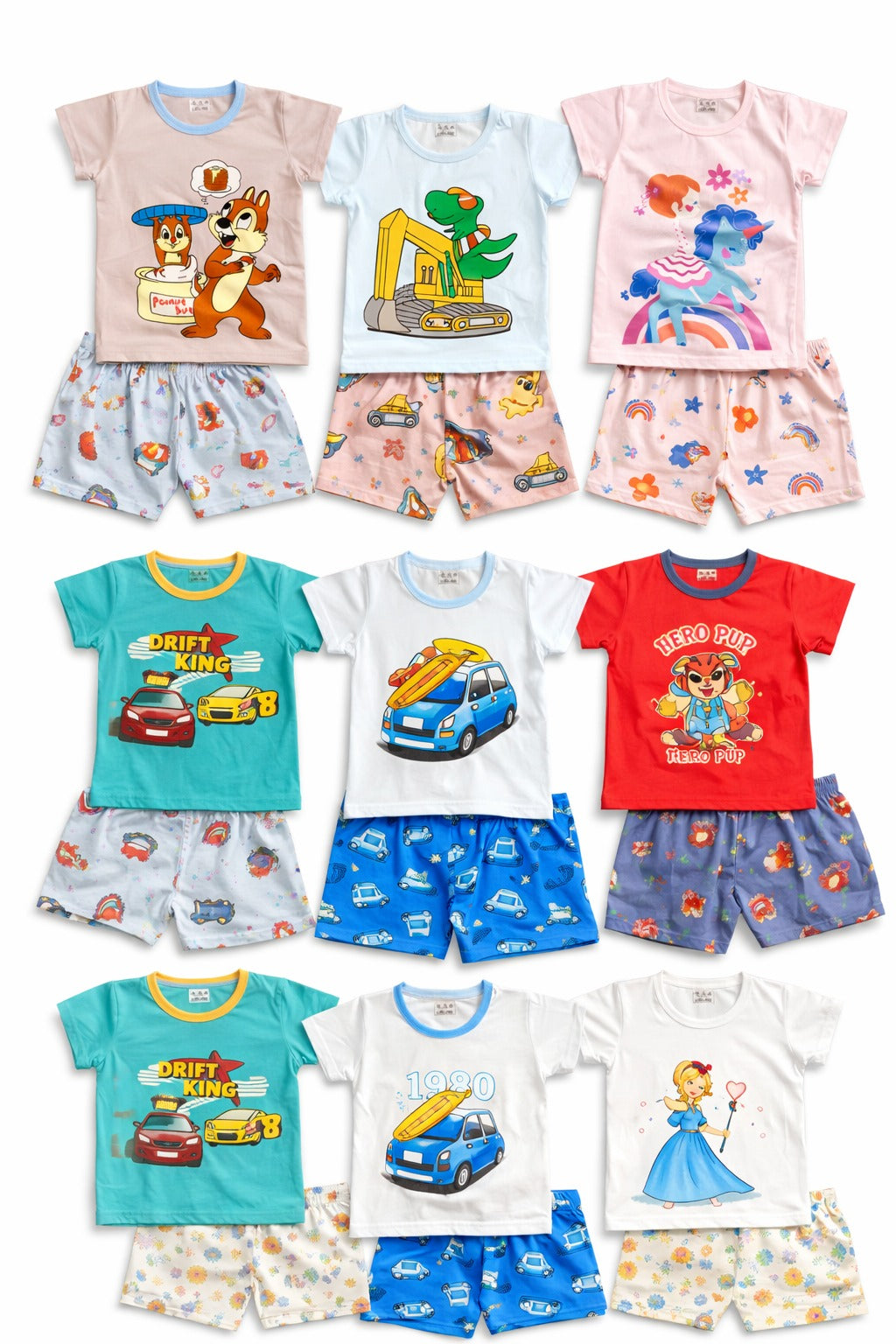 2 pc Summer Short + Shirt Set (12-36M)