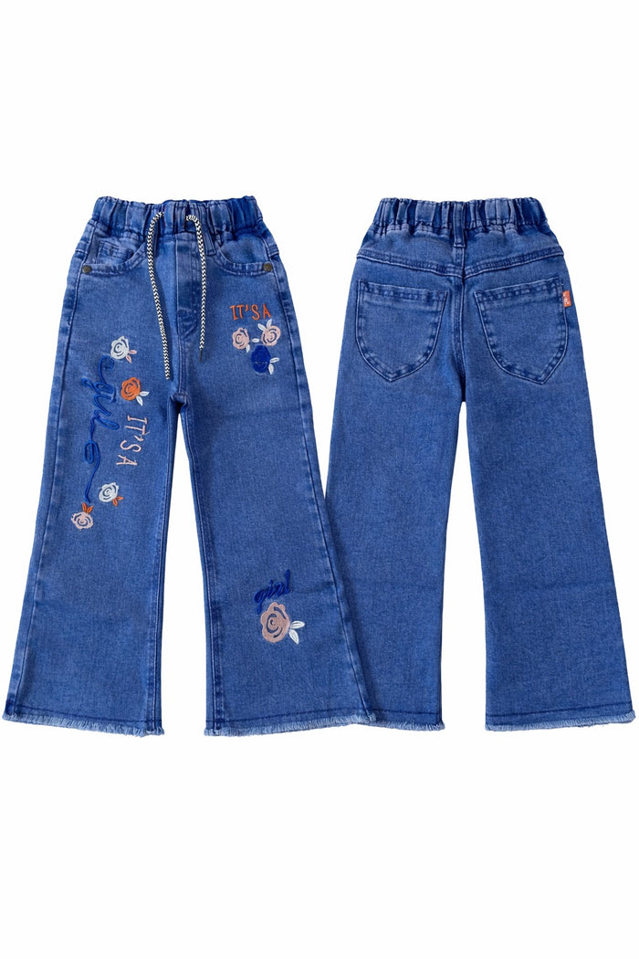 Girls Stylish Wide Leg Pants (3-10Y)