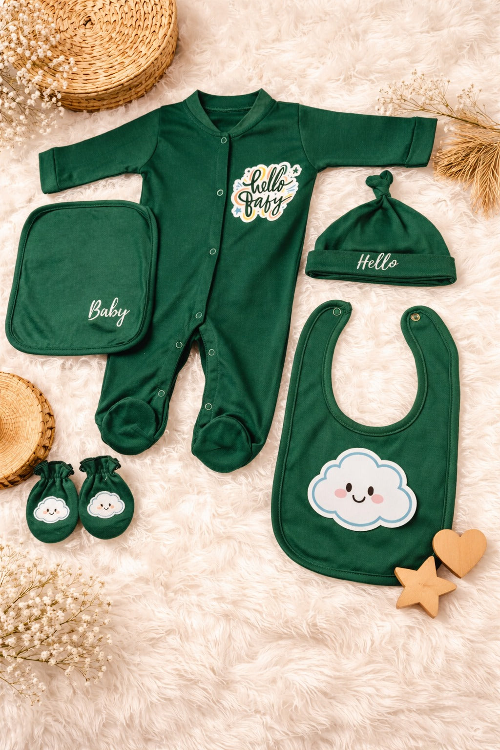 5 Pieces premium starter set - 0-3M