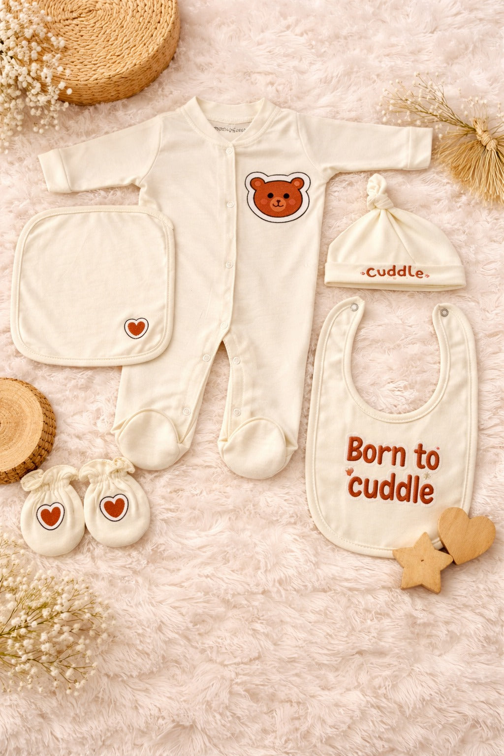 5 Pieces premium starter set - 0-3M