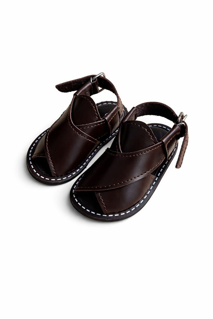 Infant Peshawari Sandals - Dark Brown