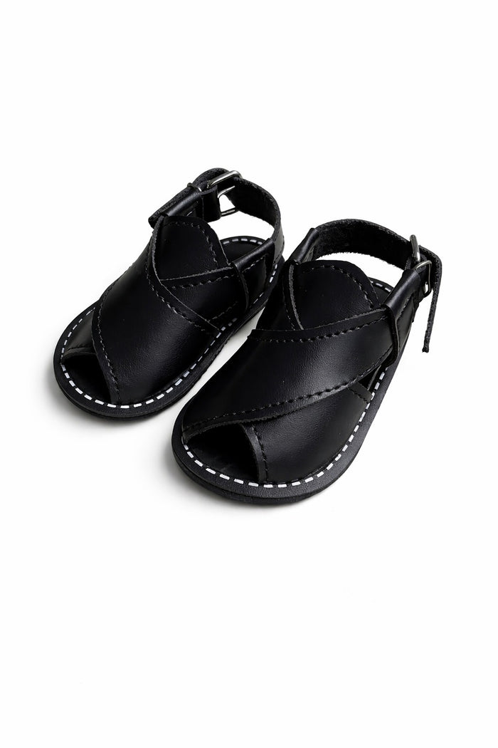 Infant Peshawari Sandals - Black
