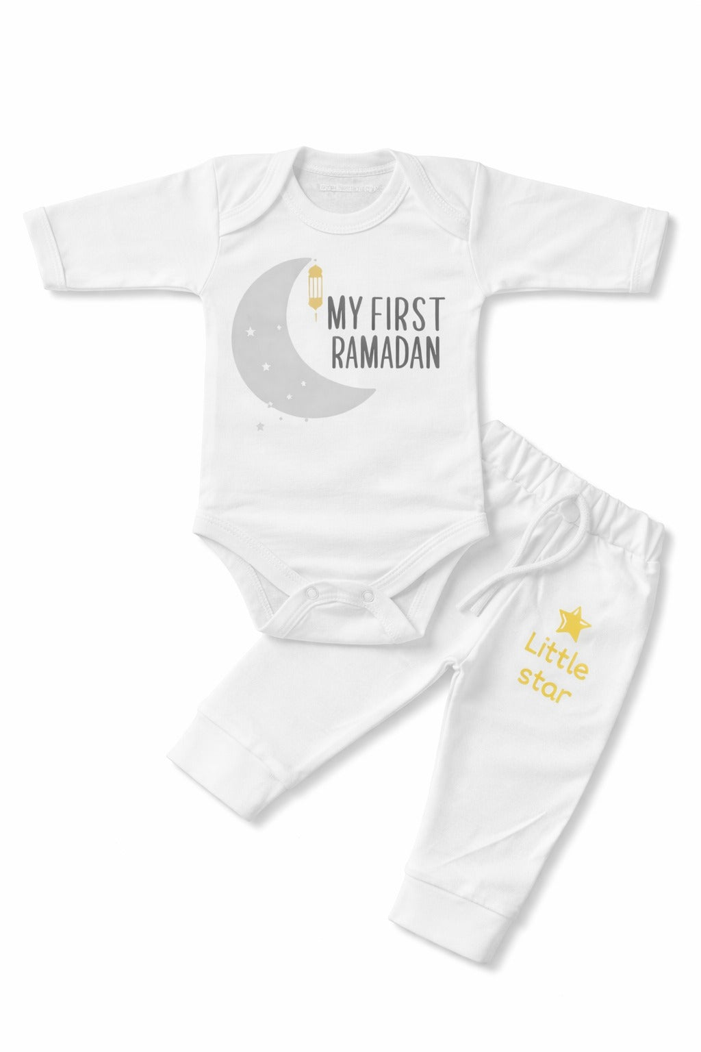 Eid & Ramadan Bodysuit + Trouser Set (0-12M)