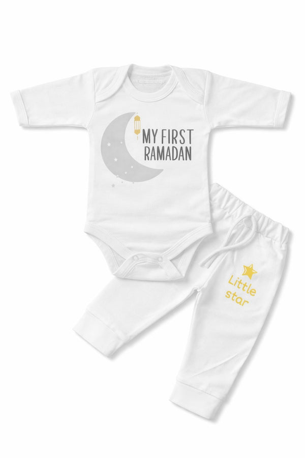 Eid & Ramadan Bodysuit + Trouser Set (0-12M)