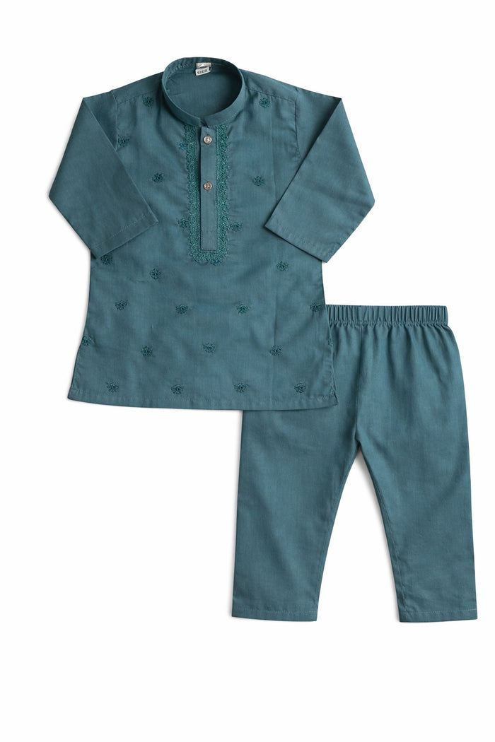 Vibrant Lawn 2 piece set (6M-7Y) Green