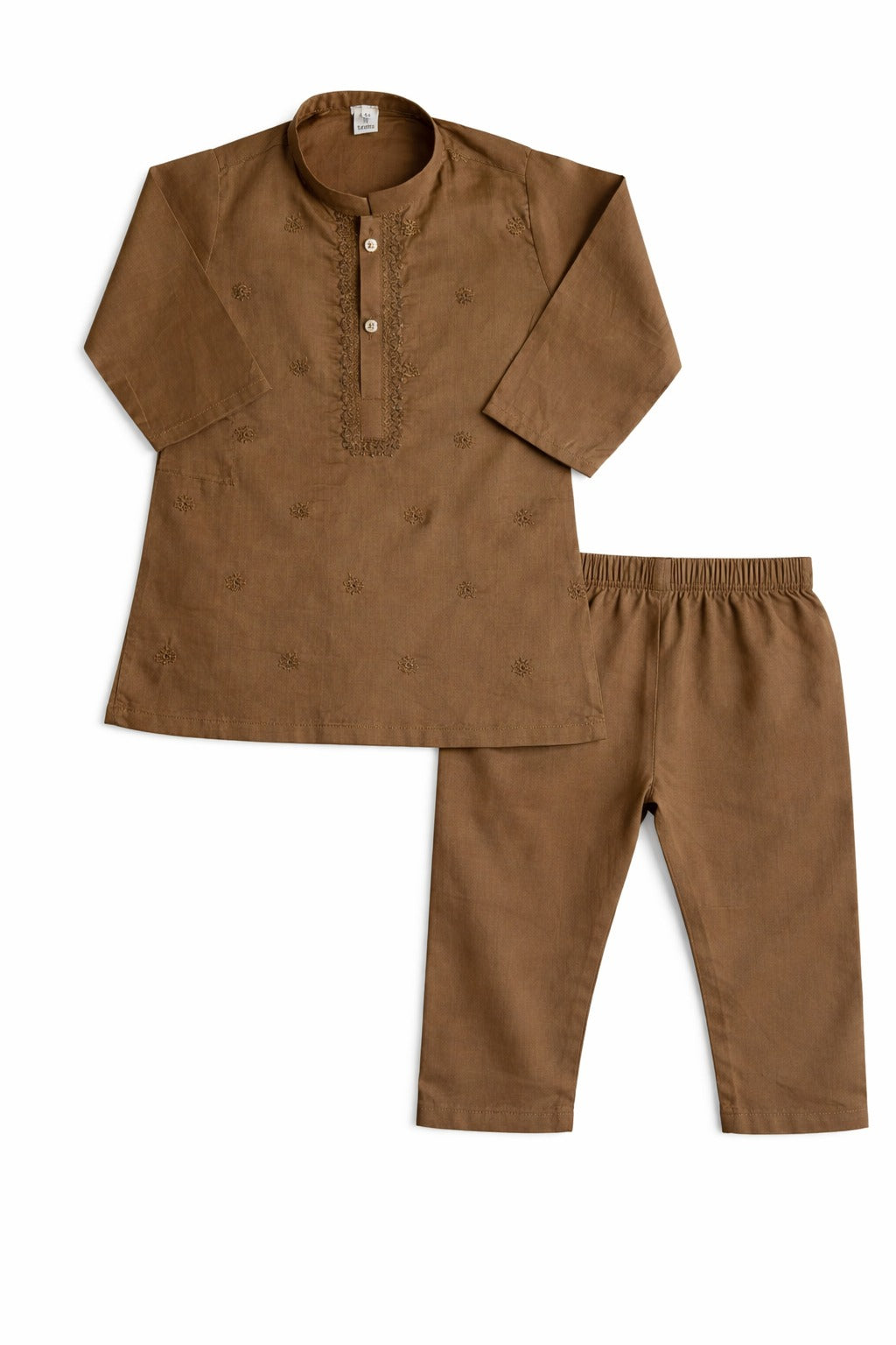 2 piece Lawn Jacquard Kurta-Dark Colors (6M-7Y)