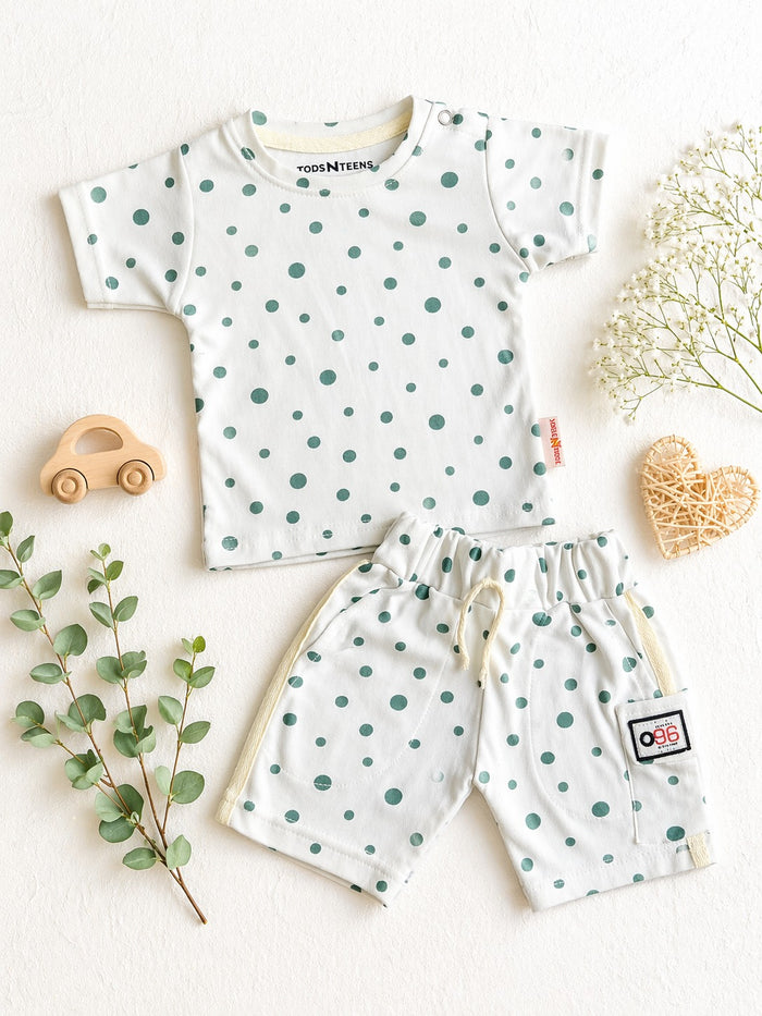 Infant Shorts & TShirt Set (0-12M) Zebra Dots